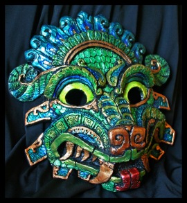 Quetzalcoatl, Serpent Mask, Red Robin Arts
